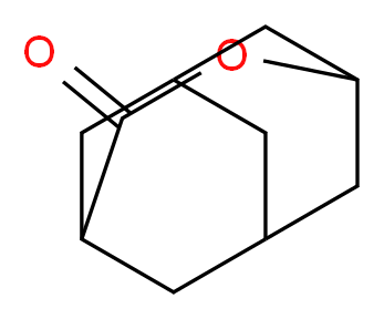 4-oxatricyclo[4.3.1.1<sup>3</sup>,<sup>8</sup>]undecan-5-one_分子结构_CAS_21898-84-0