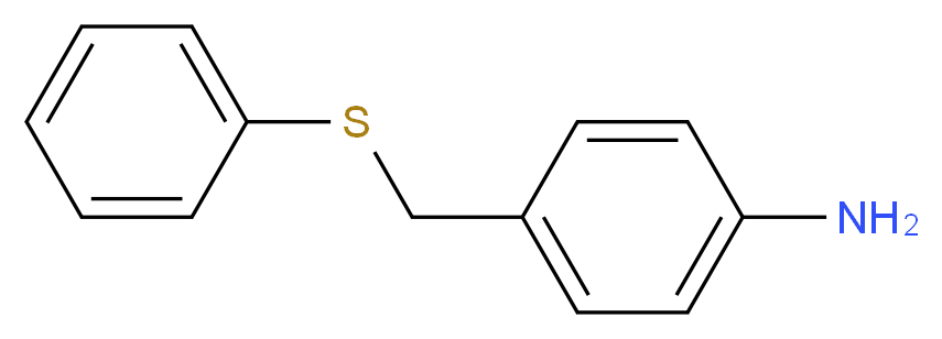 4-[(phenylsulfanyl)methyl]aniline_分子结构_CAS_13738-70-0