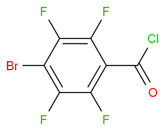 4-溴-2,3,5,6-四氟苯甲酰氯_分子结构_CAS_122033-54-9)