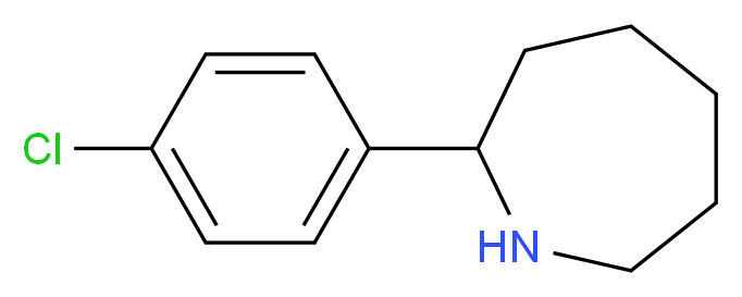 2-(4-Chlorophenyl)azepane_分子结构_CAS_383129-18-8)