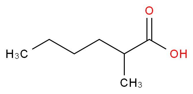 2-methylhexanoic acid_分子结构_CAS_4536-23-6