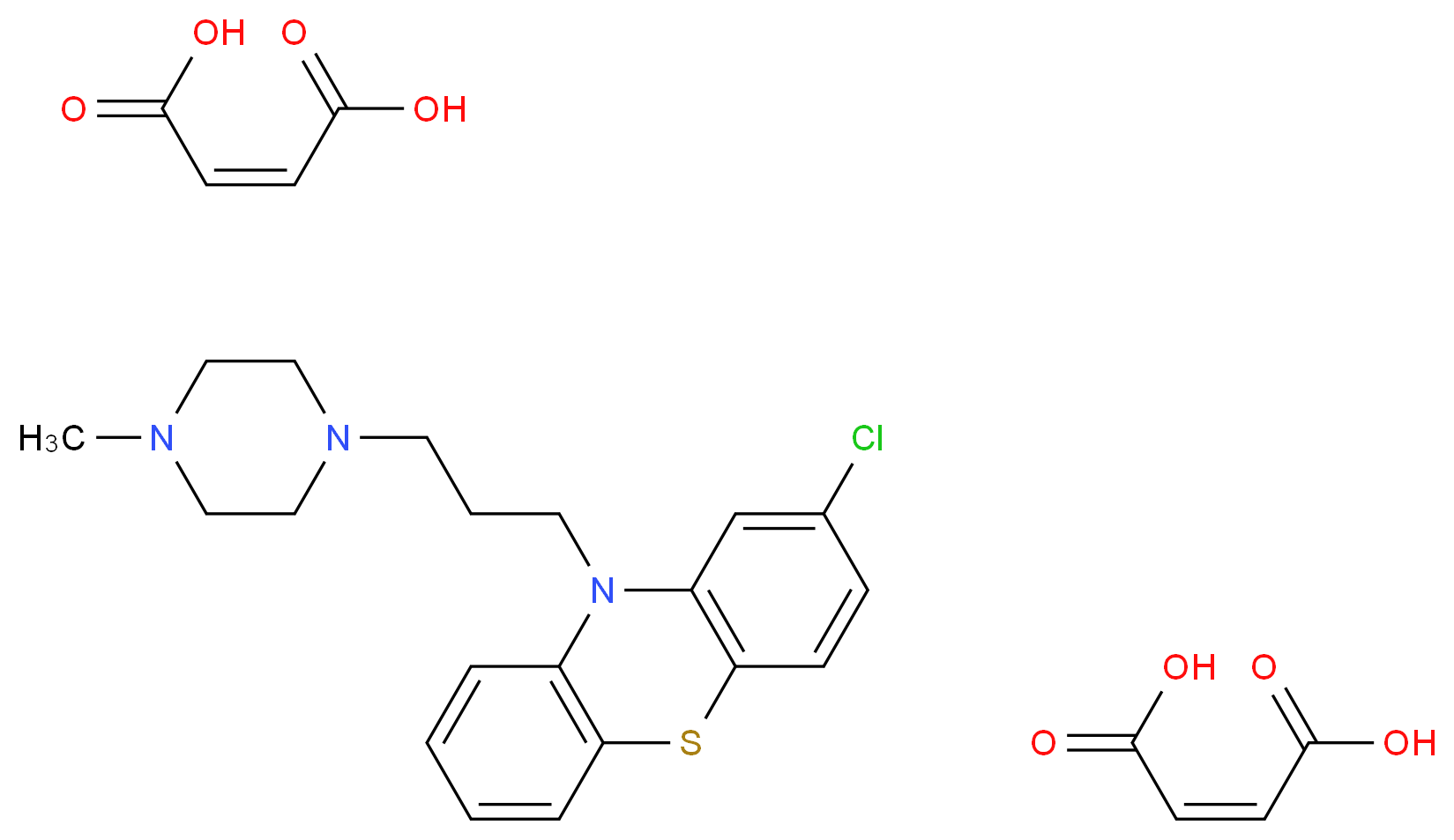 Prochlorperazine dimaleate salt_分子结构_CAS_84-02-6)