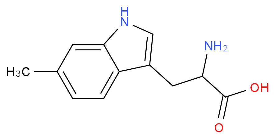 2-amino-3-(6-methyl-1H-indol-3-yl)propanoic acid_分子结构_CAS_2280-85-5