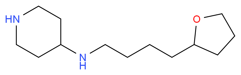N-[4-(tetrahydrofuran-2-yl)butyl]piperidin-4-amine_分子结构_CAS_)