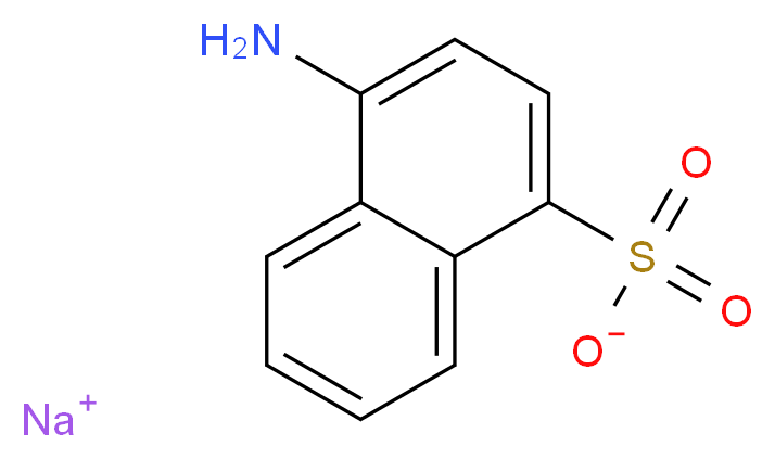 sodium 4-aminonaphthalene-1-sulfonate_分子结构_CAS_130-13-2