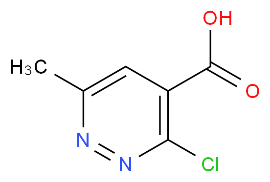 3-chloro-6-methylpyridazine-4-carboxylic acid_分子结构_CAS_914637-40-4