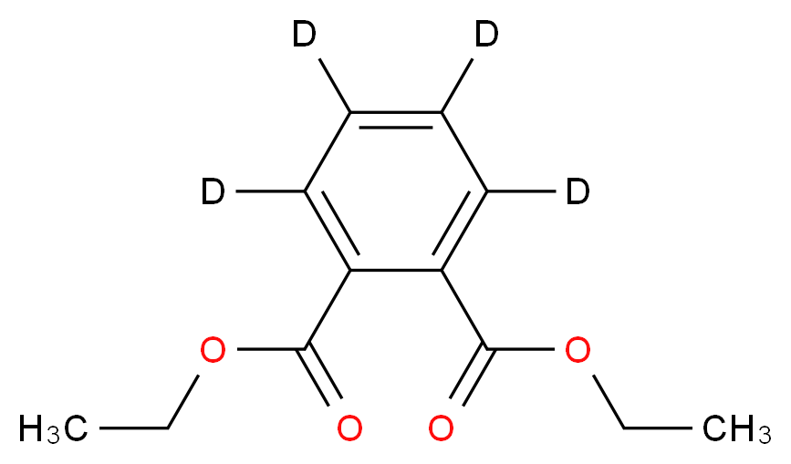 1,2-diethyl (<sup>2</sup>H<sub>4</sub>)benzene-1,2-dicarboxylate_分子结构_CAS_93952-12-6
