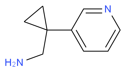 (1-(PYRIDIN-3-YL)CYCLOPROPYL)METHANAMINE_分子结构_CAS_1020087-88-0)