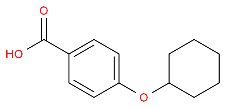 4-(cyclohexyloxy)benzoic acid_分子结构_CAS_)