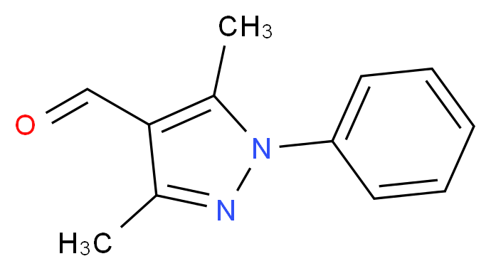 3,5-Dimethyl-1-phenylpyrazole-4-carboxaldehyde_分子结构_CAS_22042-79-1)