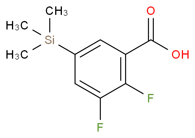 2,3-Difluoro-5-(trimethylsilyl)benzoic acid_分子结构_CAS_)