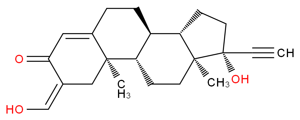 2-Hydroxymethylene Ethisterone_分子结构_CAS_2787-02-2)