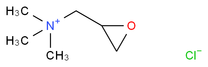 trimethyl(oxiran-2-ylmethyl)azanium chloride_分子结构_CAS_3033-77-0