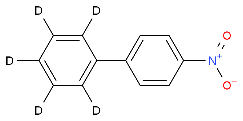 1-(4-nitrophenyl)(<sup>2</sup>H<sub>5</sub>)benzene_分子结构_CAS_64421-02-9
