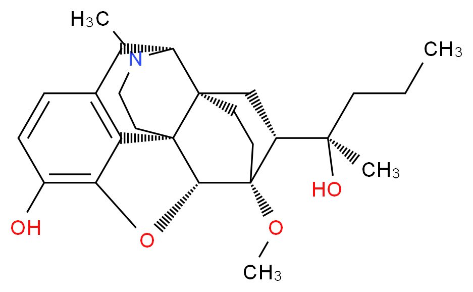 (1S,2R,6S,14R,15R,16R)-16-[(2R)-2-hydroxypentan-2-yl]-15-methoxy-3-methyl-13-oxa-3-azahexacyclo[13.2.2.1^{2,8}.0^{1,6}.0^{6,14}.0^{7,12}]icosa-7,9,11-trien-11-ol_分子结构_CAS_14357-76-7