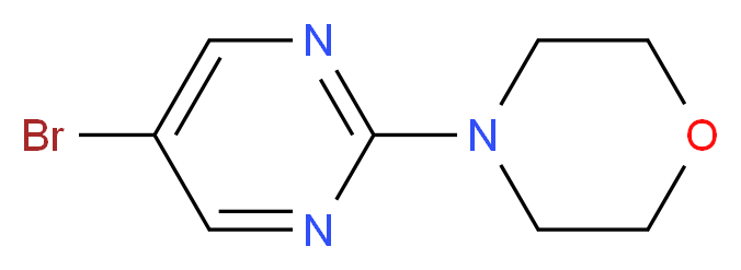 5-Bromo-2-morpholin-1-yl-pyrimidine_分子结构_CAS_84539-22-0)