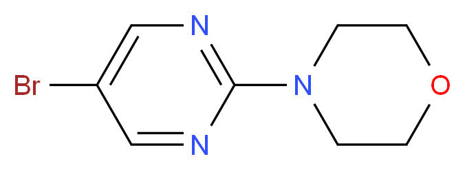 4-(5-bromopyrimidin-2-yl)morpholine_分子结构_CAS_84539-22-0