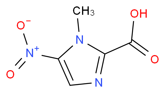 1-methyl-5-nitro-1H-imidazole-2-carboxylic acid_分子结构_CAS_3994-53-4