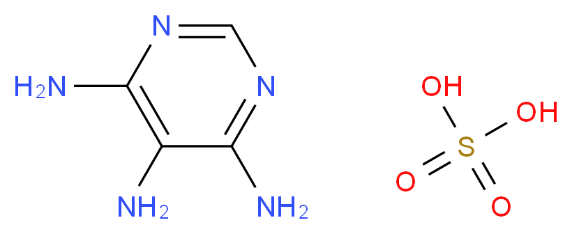 4,5,6-Triaminopyrimidine sulphate_分子结构_CAS_49721-45-1)