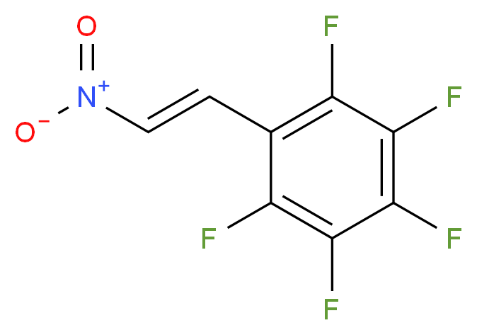 1,2,3,4,5-pentafluoro-6-[(E)-2-nitroethenyl]benzene_分子结构_CAS_207605-39-8