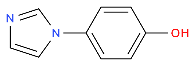 4-(1H-IMIDAZOL-1-YL)PHENOL_分子结构_CAS_)