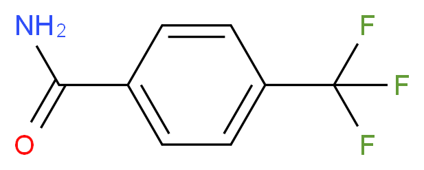 4-(trifluoromethyl)benzamide_分子结构_CAS_1891-90-3