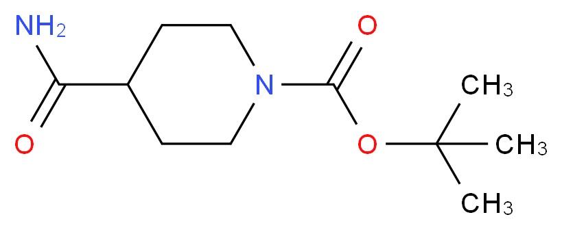 tert-butyl 4-carbamoylpiperidine-1-carboxylate_分子结构_CAS_)