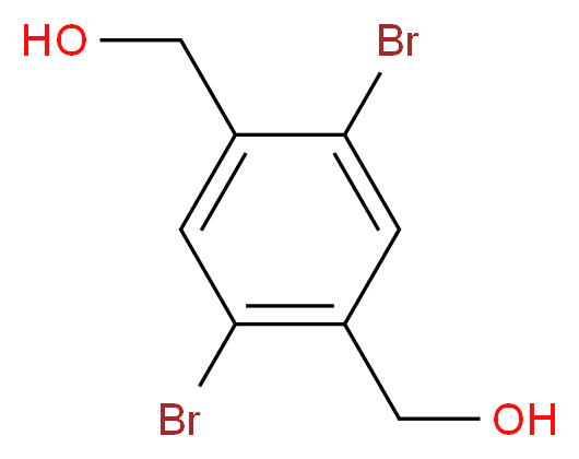 [2,5-dibromo-4-(hydroxymethyl)phenyl]methanol_分子结构_CAS_395059-21-9