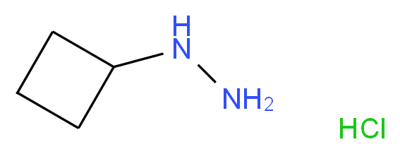 cyclobutylhydrazine hydrochloride_分子结构_CAS_158001-21-9