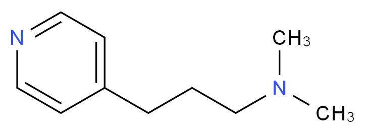 N1,N1-dimethyl-3-(4-pyridyl)propan-1-amine_分子结构_CAS_64262-19-7)