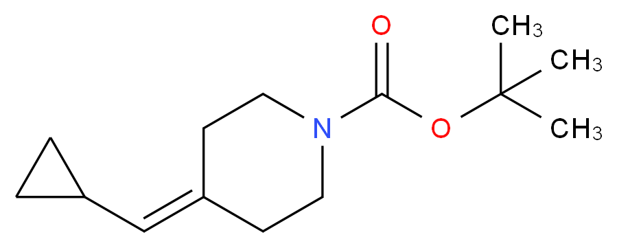 tert-Butyl 4-(cyclopropylmethylene)-piperidine-1-carboxylate_分子结构_CAS_1241725-69-8)