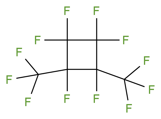 全氟-1,2-二甲基环丁烷（顺反异构体混合物）_分子结构_CAS_2994-71-0)