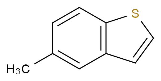 5-methyl-1-benzothiophene_分子结构_CAS_14315-14-1