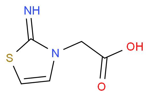 2-(2-iminothiazol-3(2H)-yl)acetic acid_分子结构_CAS_)