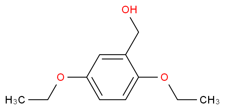 (2,5-diethoxyphenyl)methanol_分子结构_CAS_351002-98-7