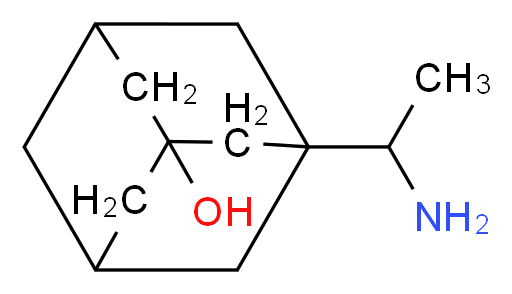3-(1-aminoethyl)adamantan-1-ol_分子结构_CAS_90812-24-1
