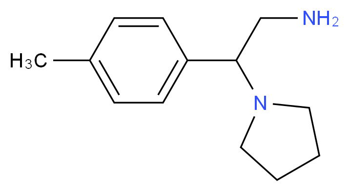 2-(4-methylphenyl)-2-(pyrrolidin-1-yl)ethan-1-amine_分子结构_CAS_)