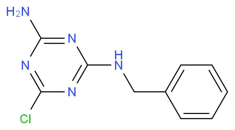 N-benzyl-6-chloro-1,3,5-triazine-2,4-diamine_分子结构_CAS_189250-15-5)