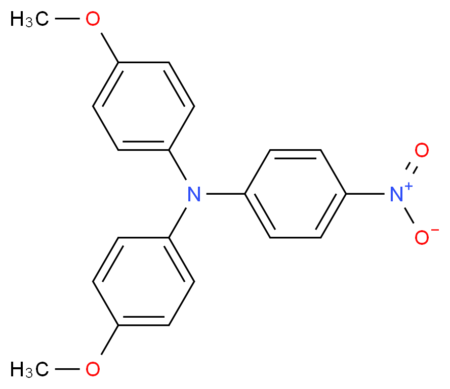 N,N-bis(4-methoxyphenyl)-4-nitroaniline_分子结构_CAS_20440-91-9