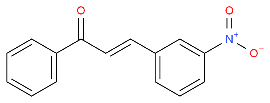 (2E)-3-(3-nitrophenyl)-1-phenylprop-2-en-1-one_分子结构_CAS_614-48-2