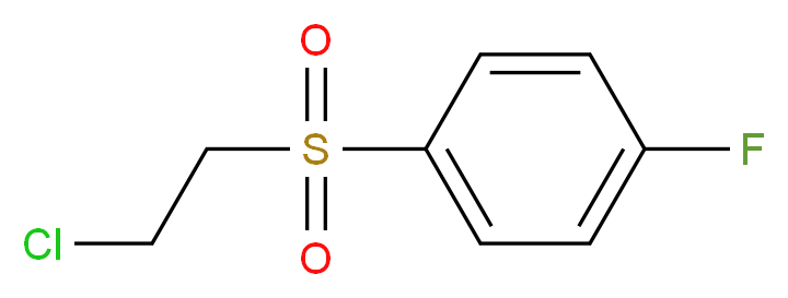 2-氯乙基 4-氟苯基 砜_分子结构_CAS_33330-46-0)