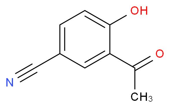 3-acetyl-4-hydroxybenzonitrile_分子结构_CAS_35794-84-4