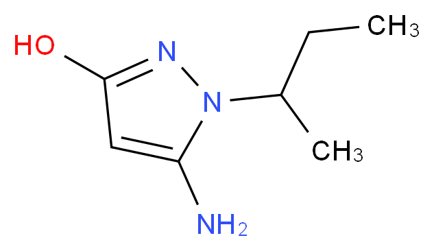 5-amino-1-(butan-2-yl)-1H-pyrazol-3-ol_分子结构_CAS_436088-85-6