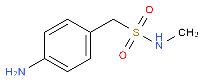 4-Amino-N-methyl-α-toluenesulfonamide_分子结构_CAS_109903-35-7)