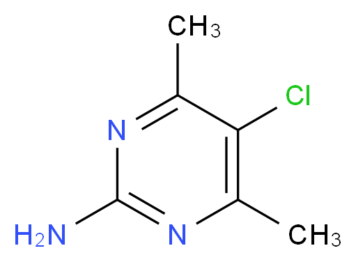 5-CHLORO-4,6-DIMETHYLPYRIMIDIN-2-AMINE_分子结构_CAS_7749-61-3)