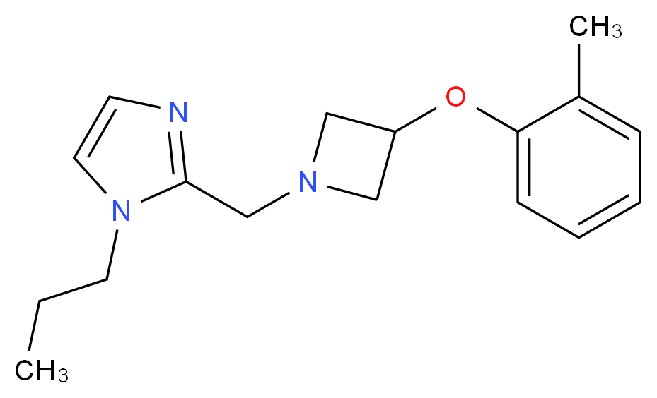2-{[3-(2-methylphenoxy)-1-azetidinyl]methyl}-1-propyl-1H-imidazole_分子结构_CAS_)