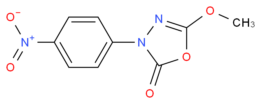 5-methoxy-3-(4-nitrophenyl)-1,3,4-oxadiazol-2(3H)-one_分子结构_CAS_359714-34-4)