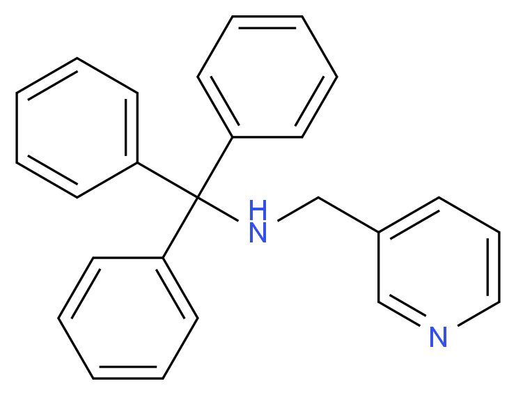 (pyridin-3-ylmethyl)(triphenylmethyl)amine_分子结构_CAS_918311-87-2