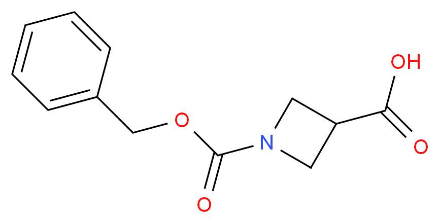 1-[(benzyloxy)carbonyl]azetidine-3-carboxylic acid_分子结构_CAS_97628-92-7)