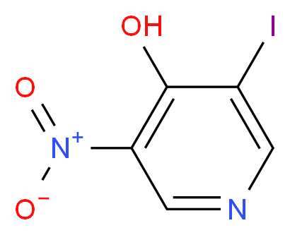 3-Iodo-5-nitropyridin-4-ol_分子结构_CAS_1072140-97-6)